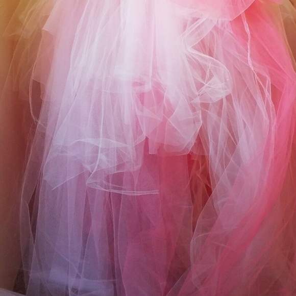 KELSEY Blush Lace & Tulle Wedding Ballgown Set - Picture 3 of 8